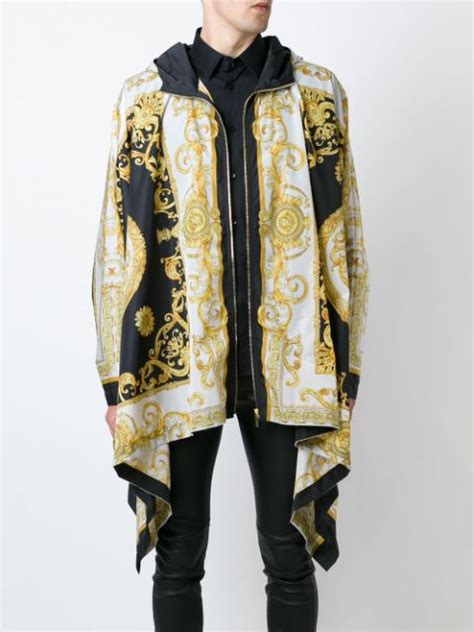 versace baroque print hooded cape price|Versace Baroque Print .